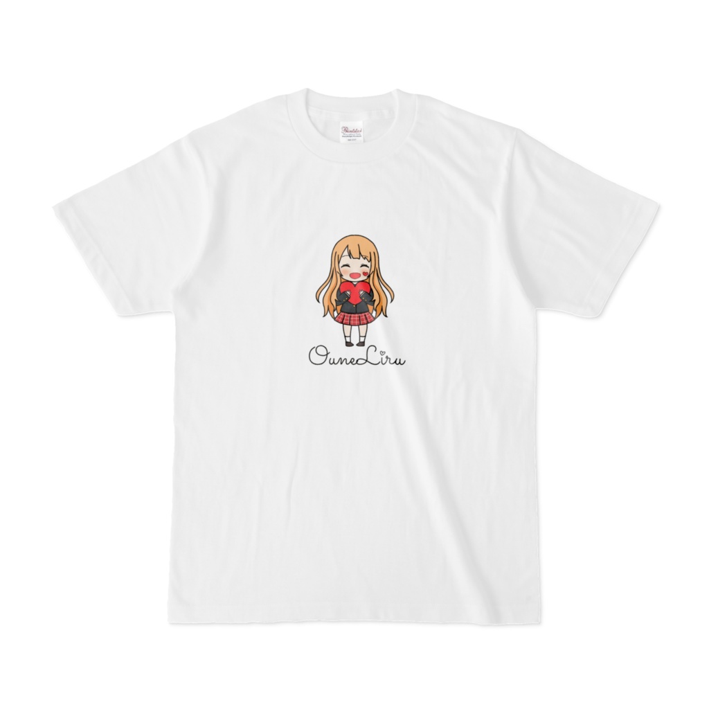 桜音りるイラスト入りTシャツ(白)