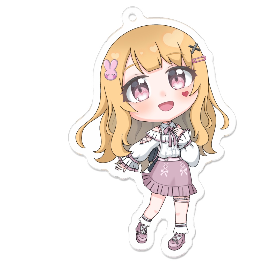 桜音りるアイコンアクリルキーホルダー(コーティング)