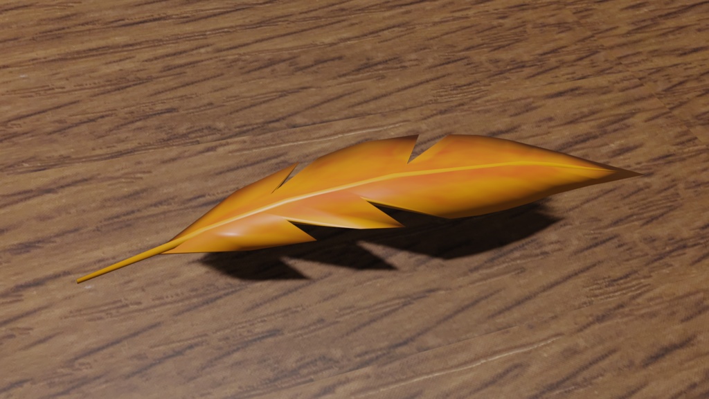 フェニックスの尾羽【３Dモデル】