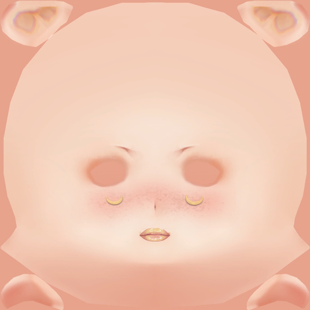 VRoid Makeup - Face Skin - Blush with Kawaii Bananas