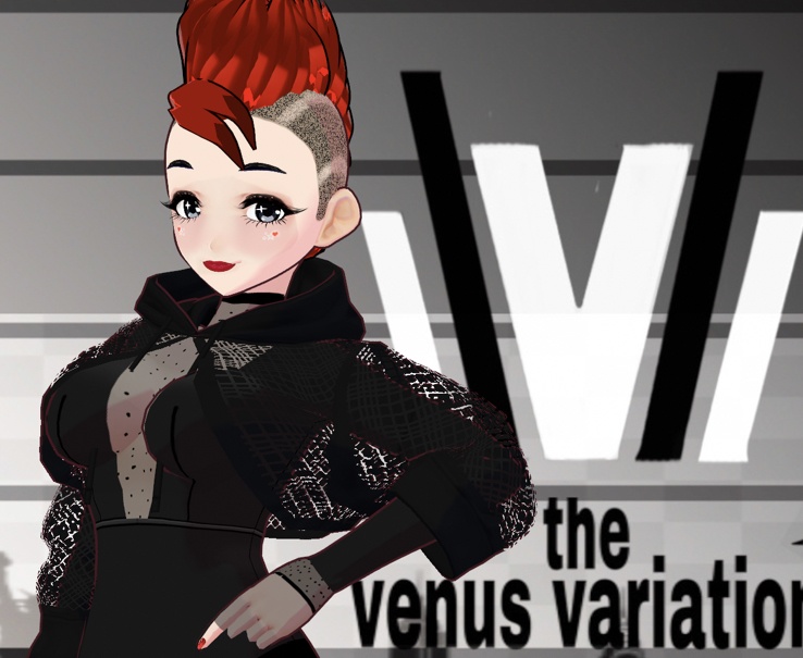 VRoid Makeup - Face Skin Set - Red Lipstick Kawaii Blush - Set of 3