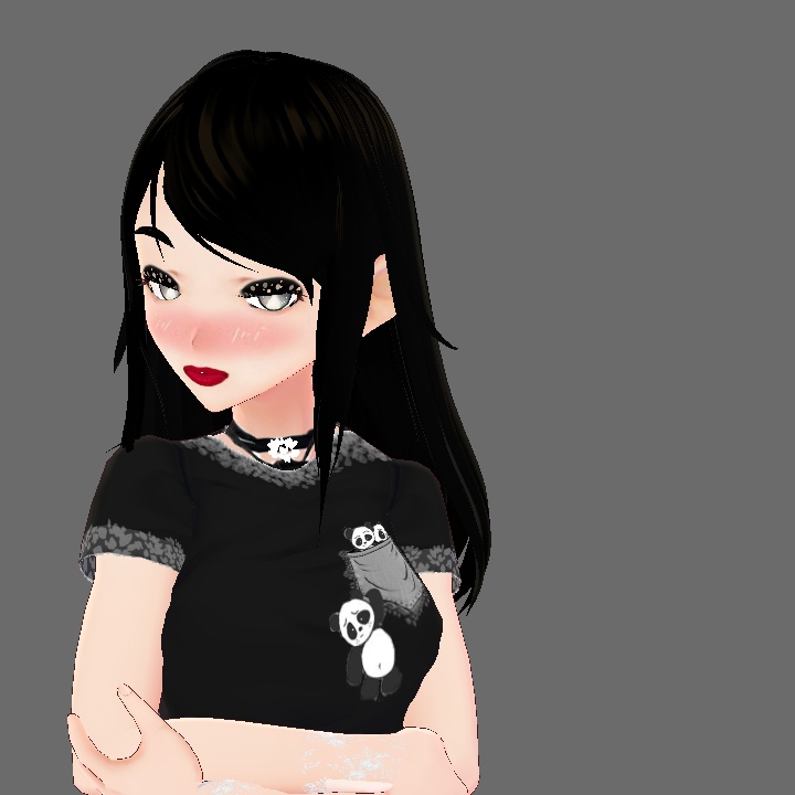 VRoid Makeup - Face Skin Set - Red Lipstick Kawaii Blush - Set of 3