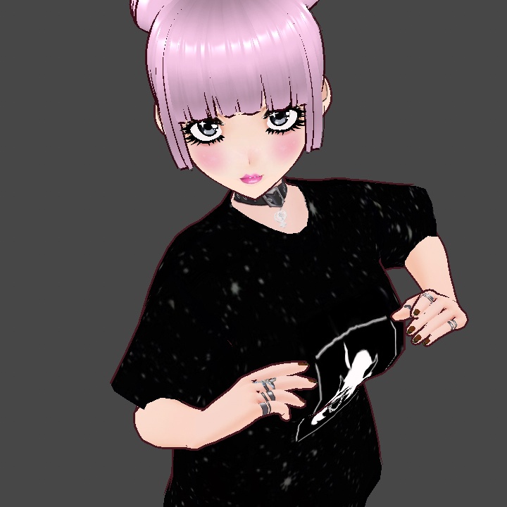 VRoid Makeup - Face Skin - Pink Lipstick 3 Pink Kawaii Blush - Set of 3 