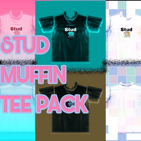 VRoid Clothes -Tee T-Shirt Stud Muffin Pack