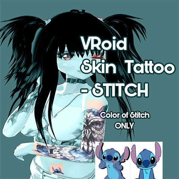 VRoid - Tattoo Stitch Belly Tattoo
