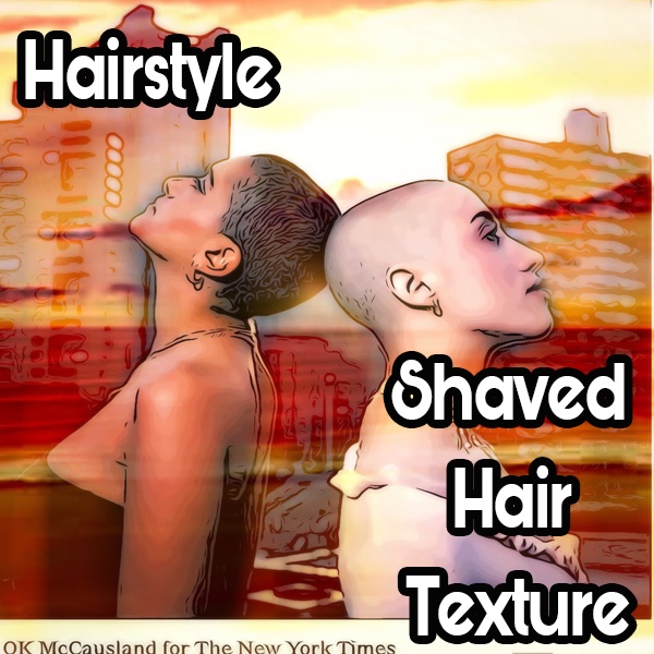 Shaved Hair - Shaved Texture for Shaved/Bald Hair Styles