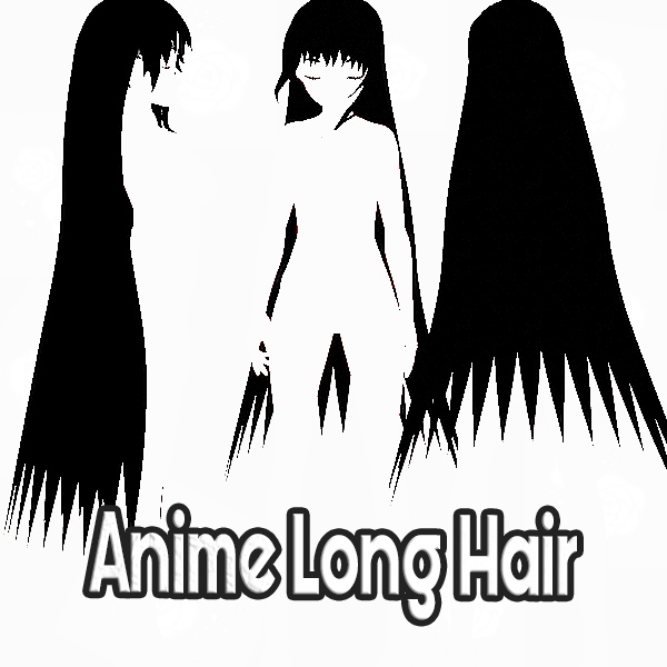 VRoid Hairstyle - Anime Girl Long Hair Version 2