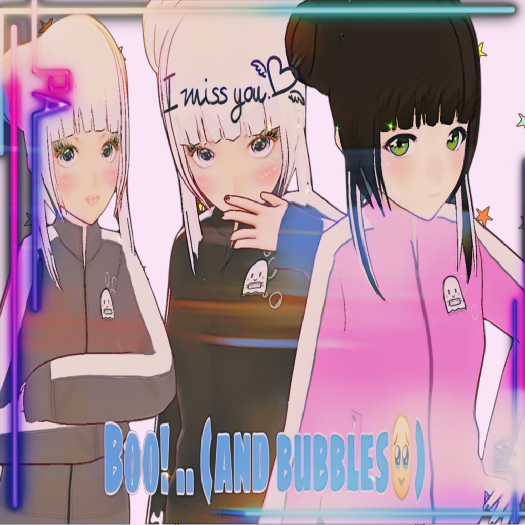 Free - VRoid Jacket - Track Ghost Jacket Halloween (4 Pack)