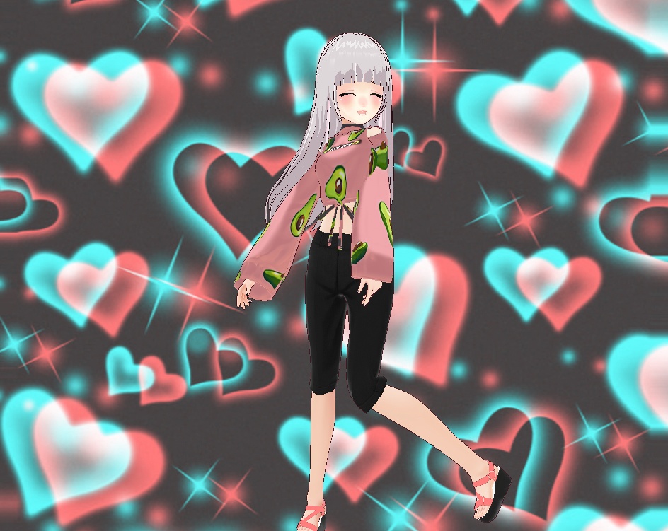 Free VRoid Shirt Avocado Top