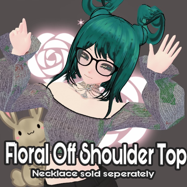 Shirt - Off Shoulder Top - Floral