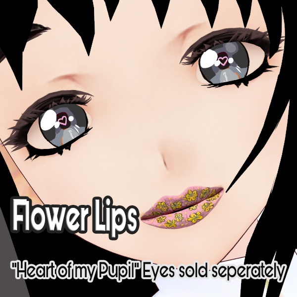 Makeup - Flower Lipstick (Anime Cartoon Style) 3 Pack