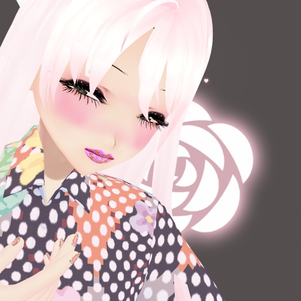 Makeup - Flower Lipstick (Anime Cartoon Style) 3 Pack