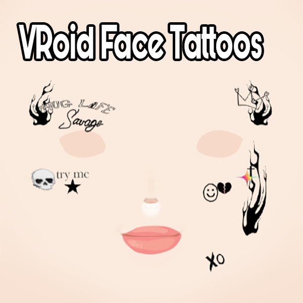 Free - VRoid Body Tattoos - Pack 1
