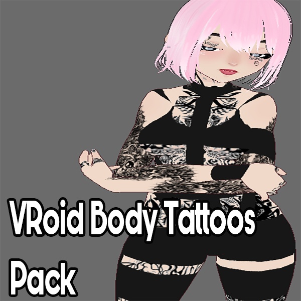 Free - VRoid Body Tattoos - Pack 1 