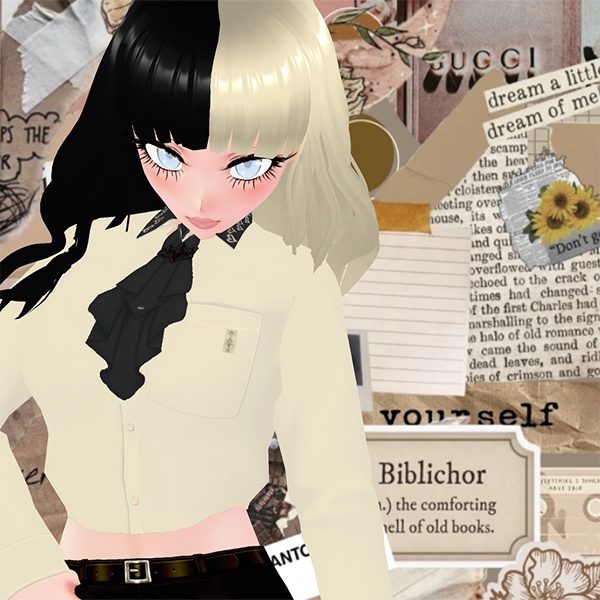 VRoid Hair - Two Tone Hair Duo Hair Preset - blonde