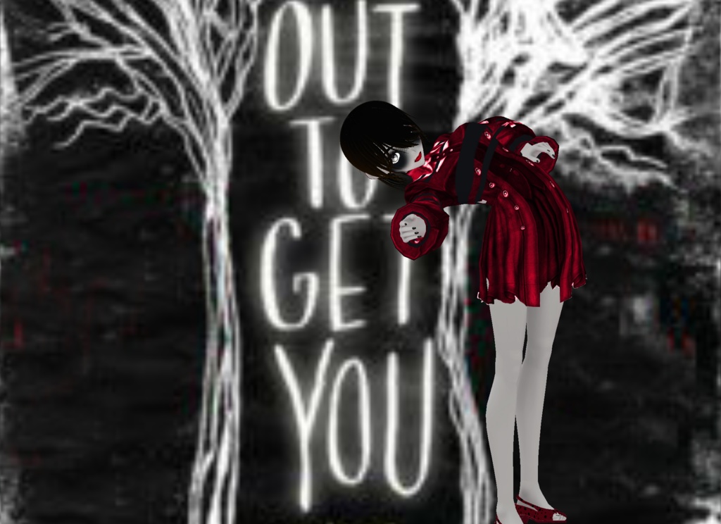 Zombie/Vamp Free Halloween Costume Dress (Recolor with Makeup)