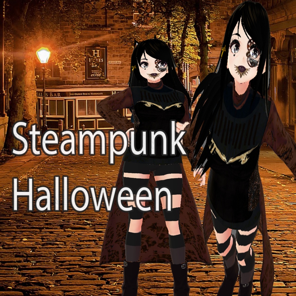 VRoid - Steampunk Halloween Outfit for Avatar