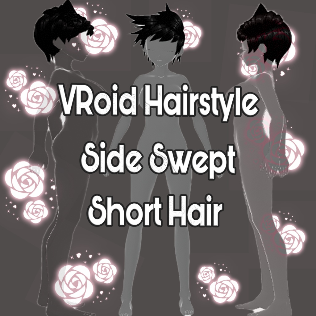 VRoid - Hairstyle - Short Hair Side Swept