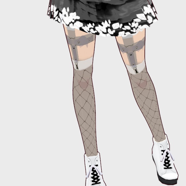 【VRoid】 - Black Panda Girl Outfit
