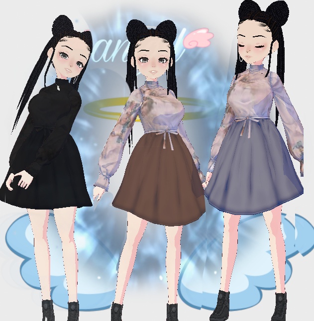 VRoid - Top Shirt Cutout Style (with Pants)