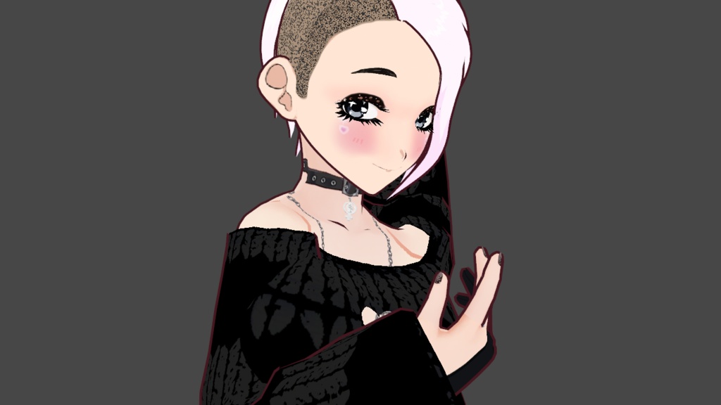 VRoid - Sweater Spring Dress Striped (3 Color)