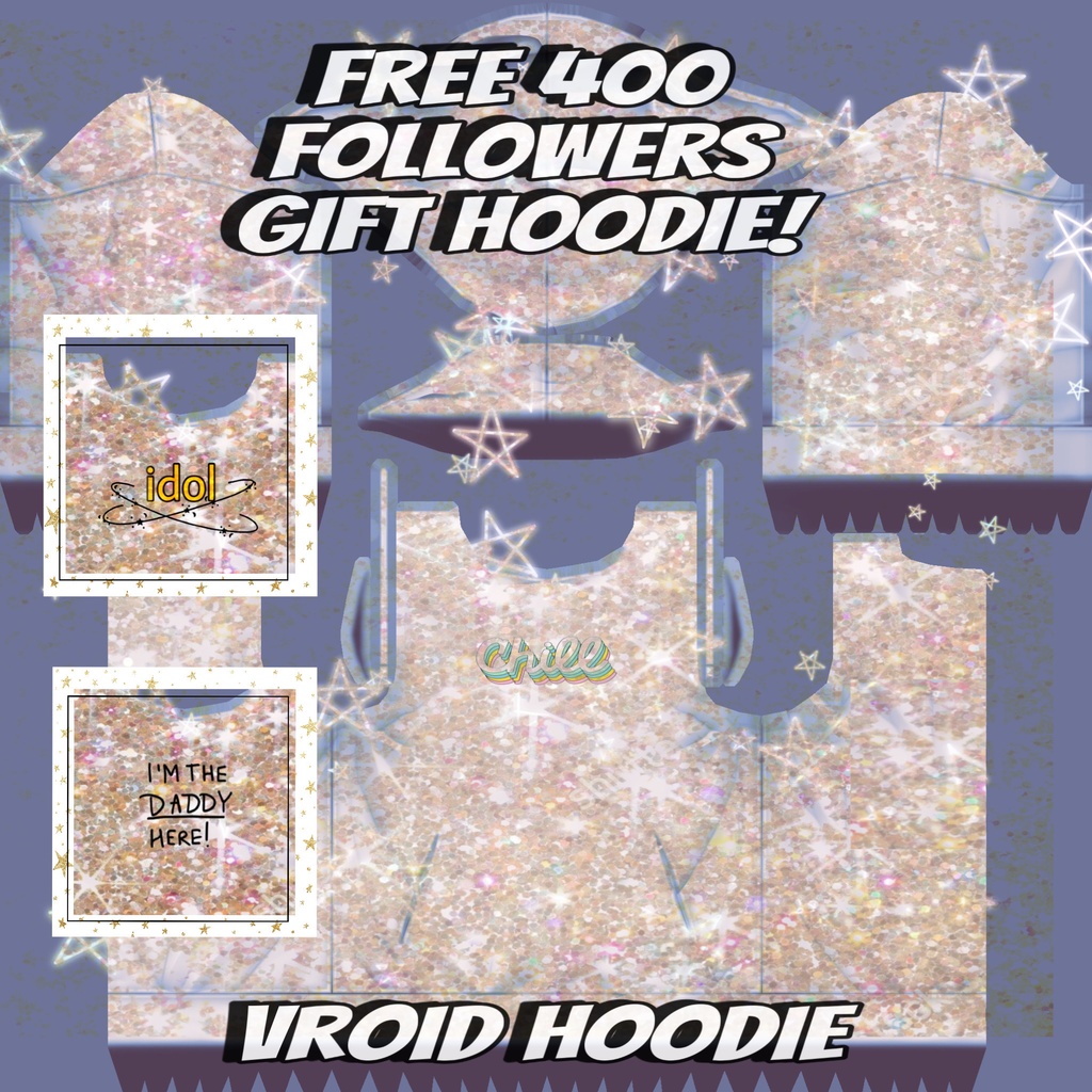 VRoid Hoodie - VRoid Hoodie 5 Pack 400 Follows Shop Gift! ♥