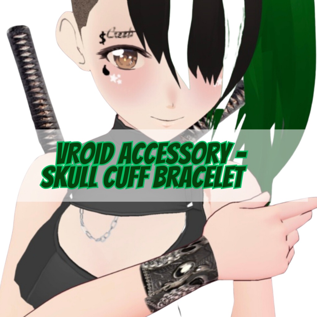 VRoid Jewelry - Skull Bracelet Accessory