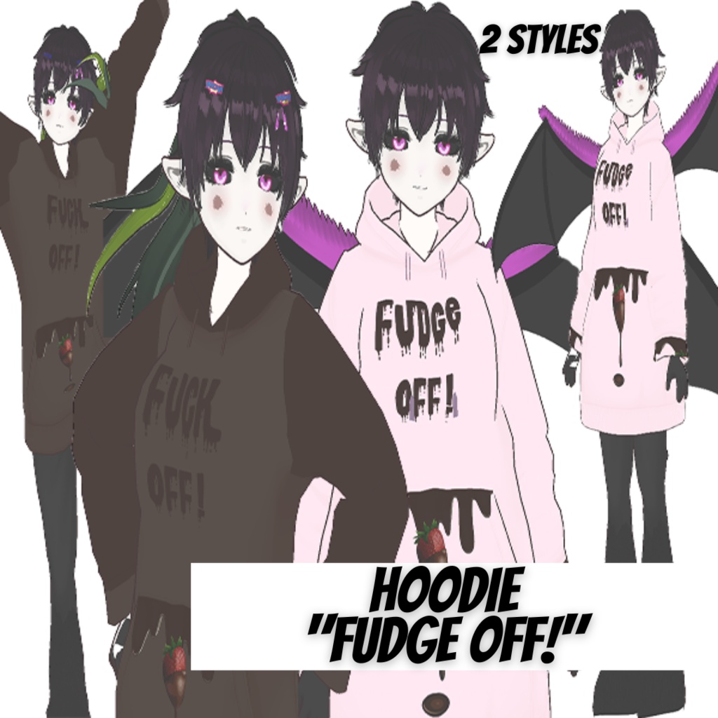 VRoid Hoodie - Fudge Off! :)