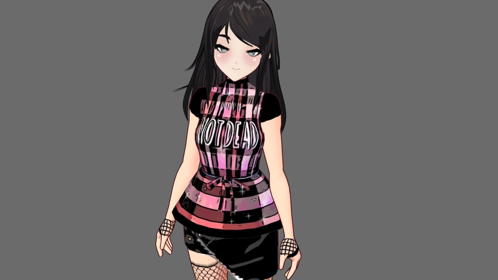 VRoid Outfit - Punk Style (3D and 2D Look)