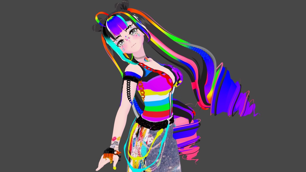 VRoid Jeans - Rave Pants 90s Style JNCO Baggy Jeans