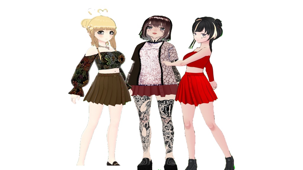 VRoid Short Skirt with Tights