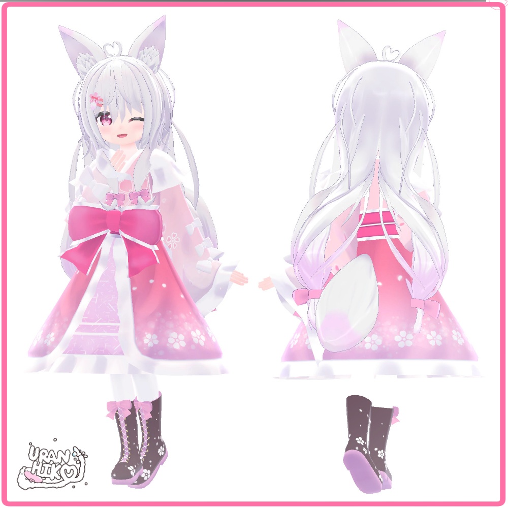 「狐春」- Koharu -【オリジナル3Dモデル】