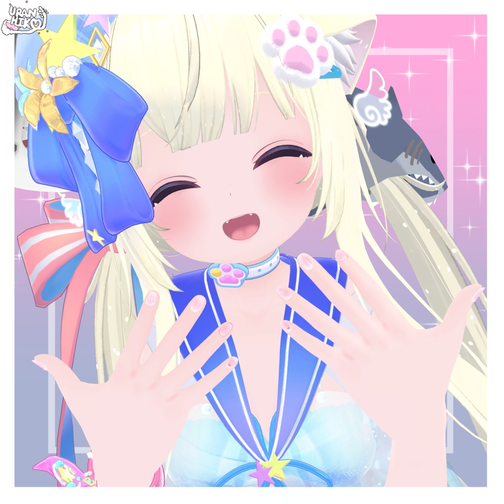 ぽわりぼんネイル【こまどアバター専用】