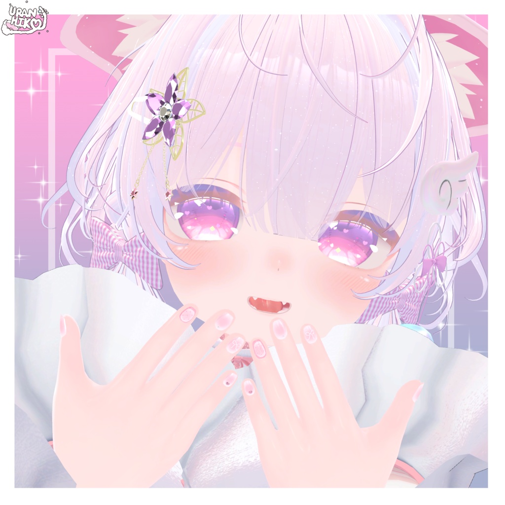 ぽわりぼんネイル【こまどアバター専用】