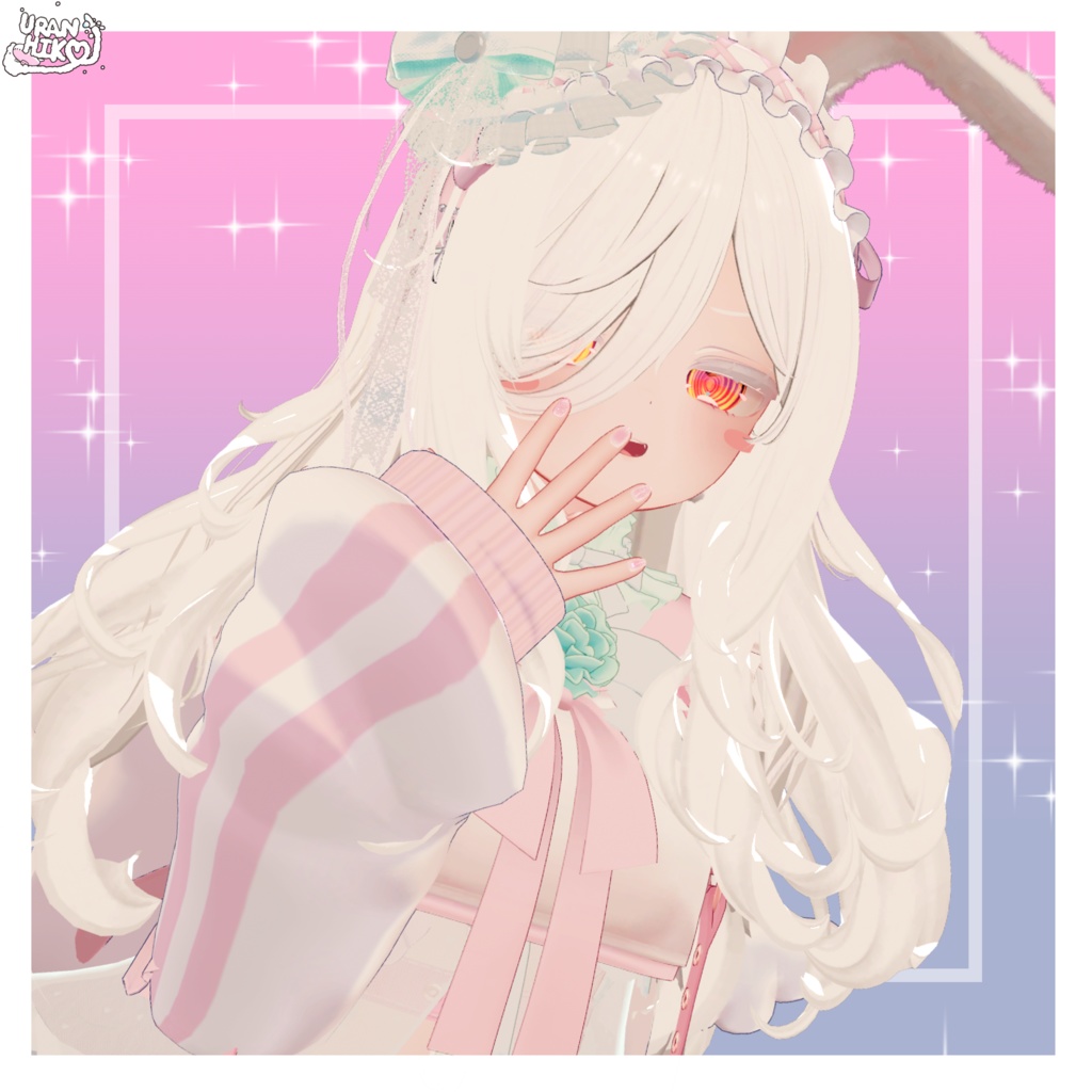 ぽわりぼんネイル【こまどアバター専用】