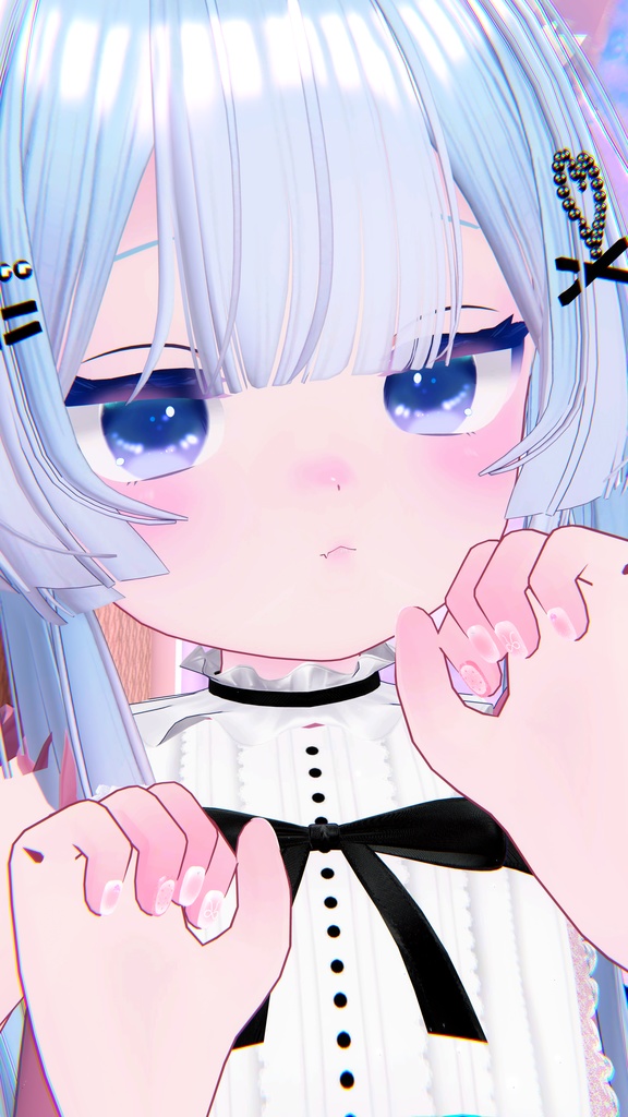 ぽわりぼんネイル【こまどアバター専用】