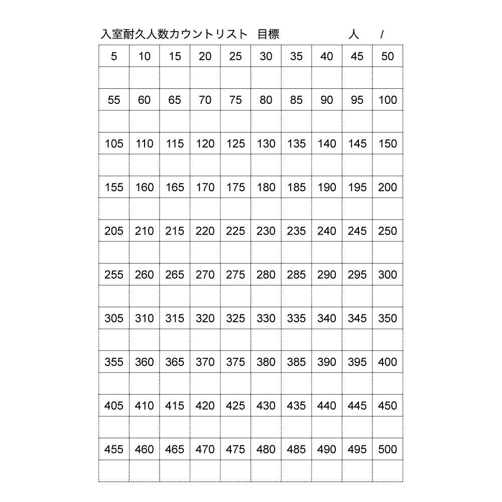 【無料配布】入室耐久人数カウントリスト【配信者支援】