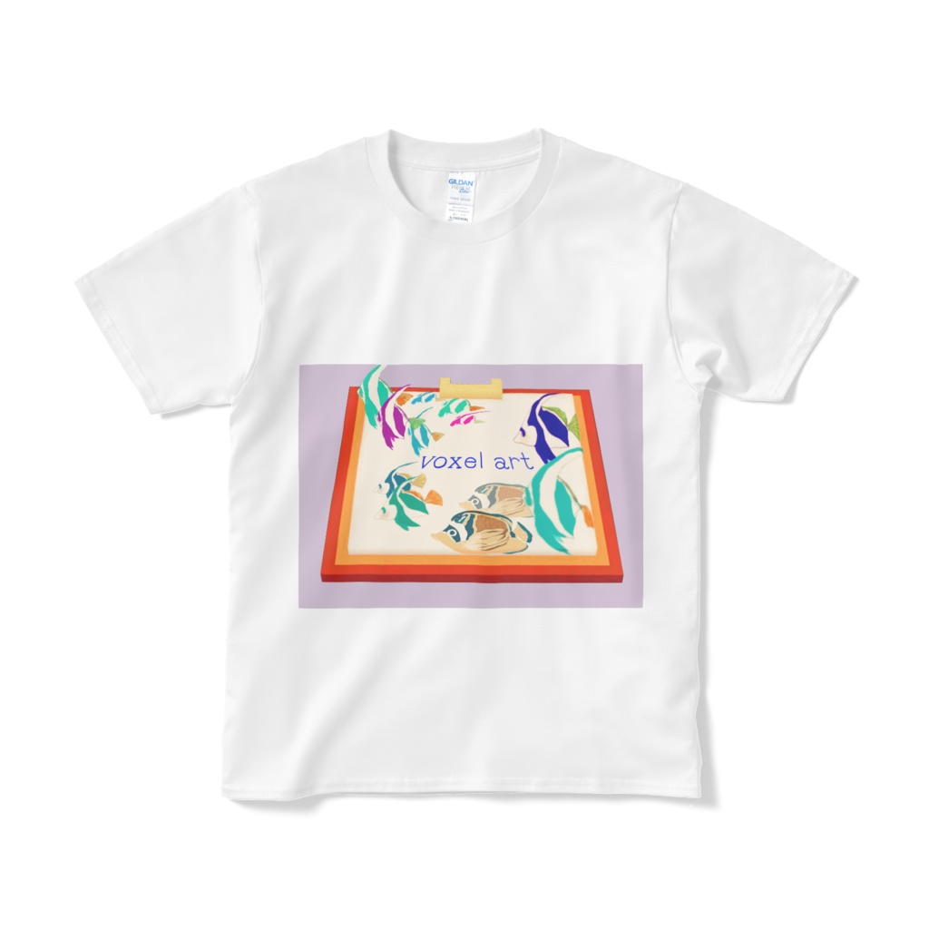 2.5次元アート ボクセル×イラストTシャツ