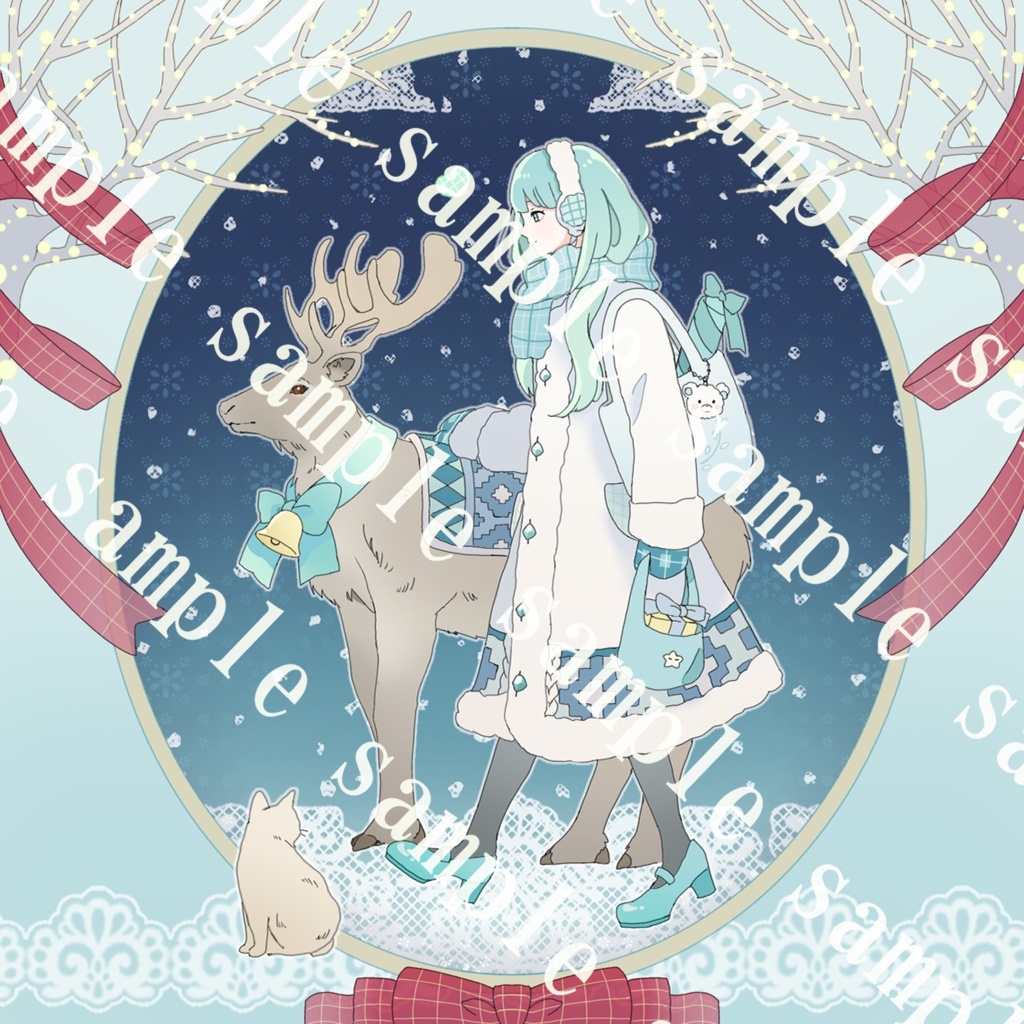 [snow happiness]クリスマスカード