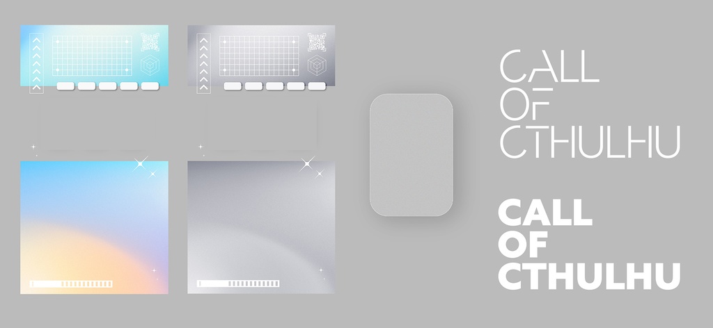 【無料】グラスモーフィズムに憧れた部屋【2種】