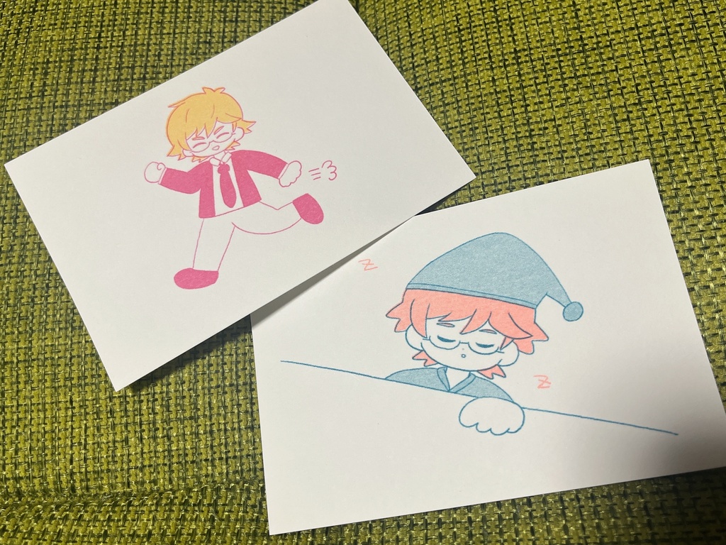 カケルくんのねむねむにこにこポストカード