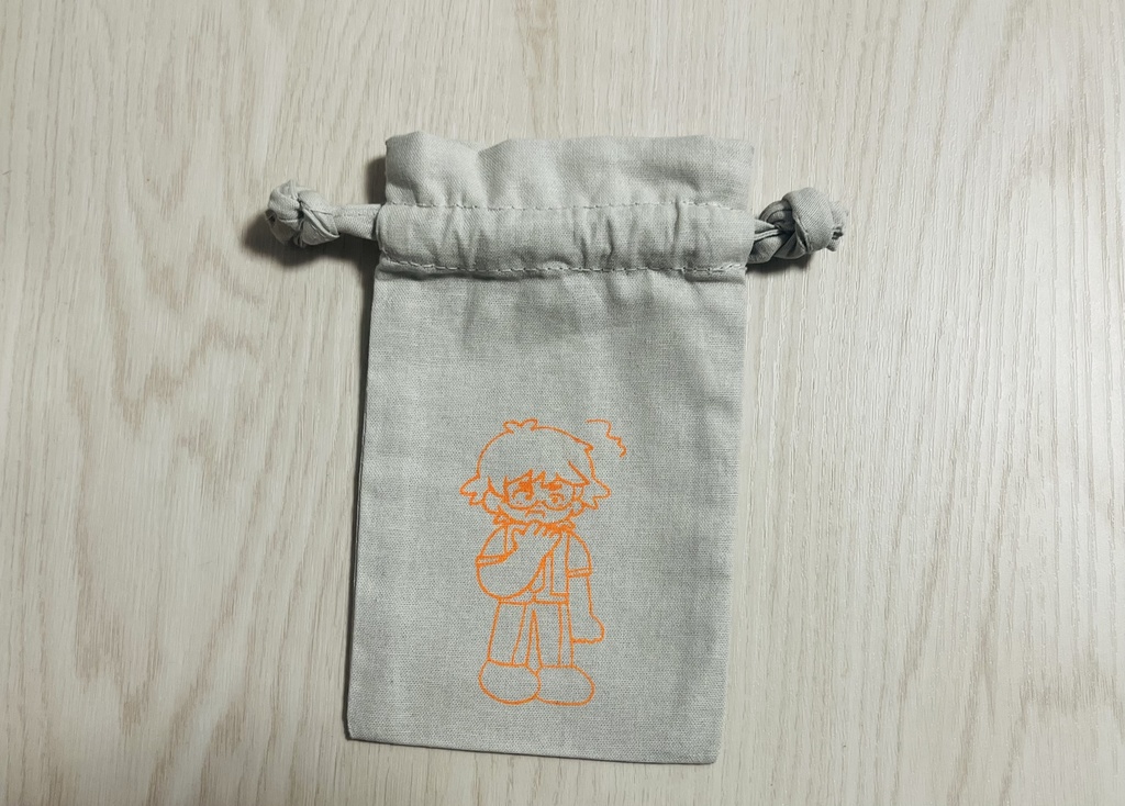 カケルくんと毎日びっくり！気分ポーチ(グレー)