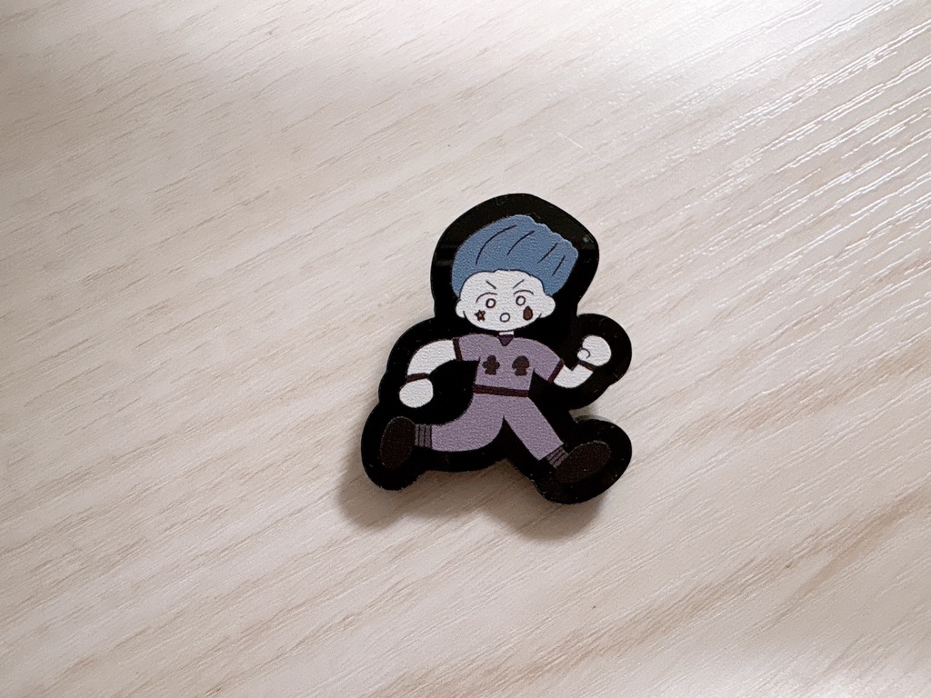 ダッシュ！ダッシュ！ピンバッジ(ヒソカ)