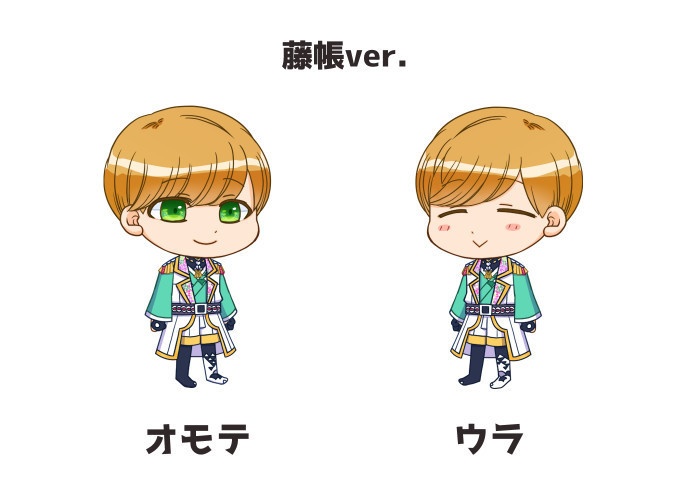 乙成・現來・藤帳のミニキャラ両面アクスタ