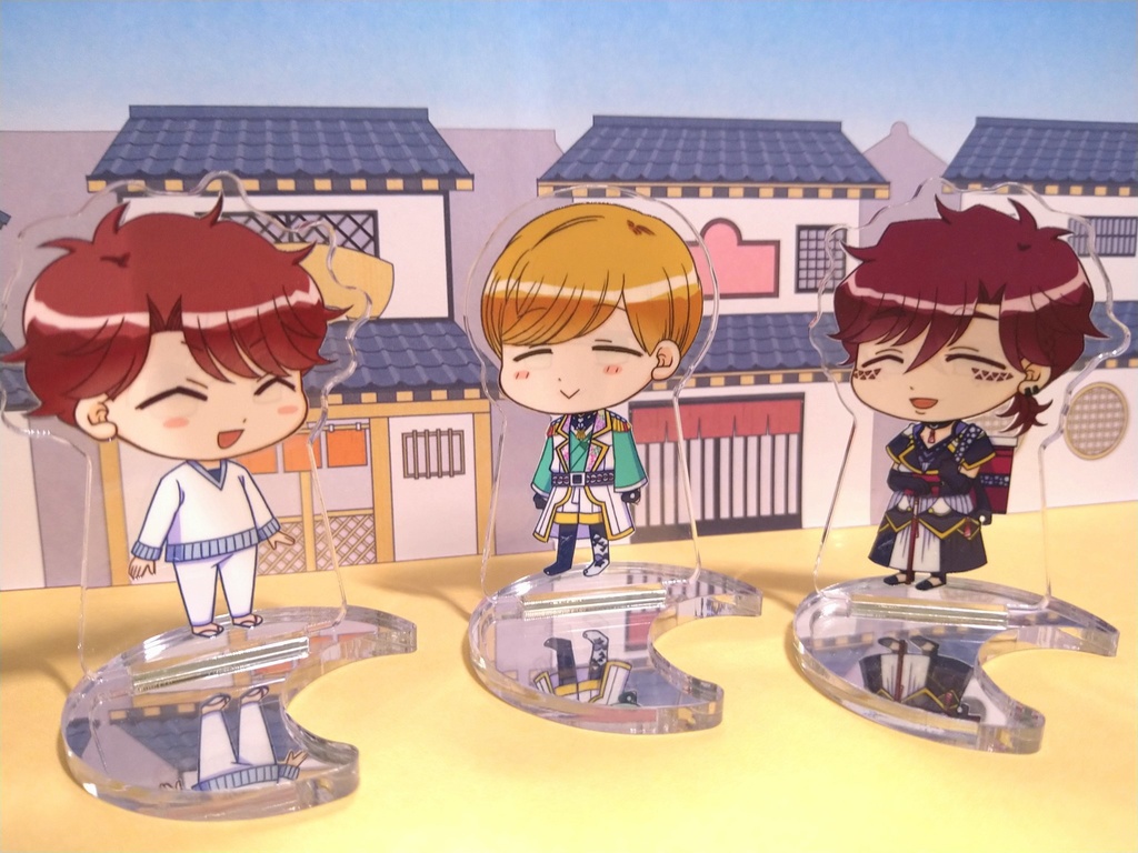 【予備&訳アリ分販売】乙成・現來・藤帳のミニキャラ両面アクスタ
