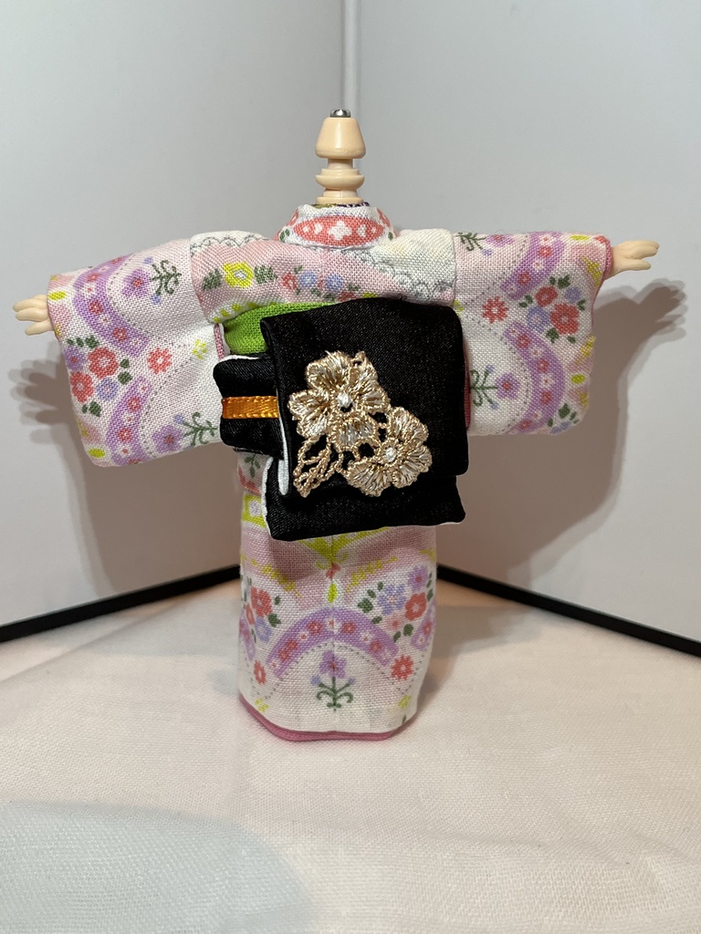 花柄袷着物セット