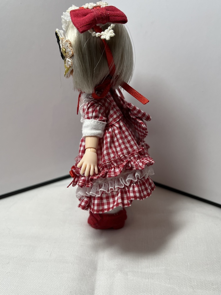 ギンガムチェックのワンピースセット