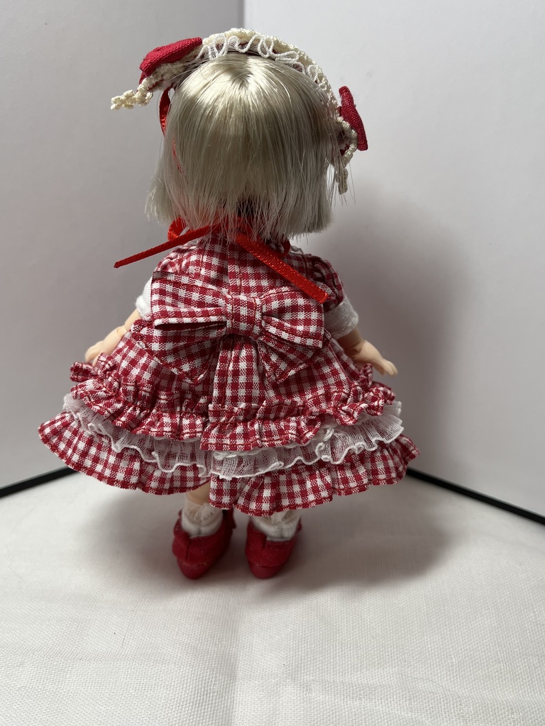 ギンガムチェックのワンピースセット