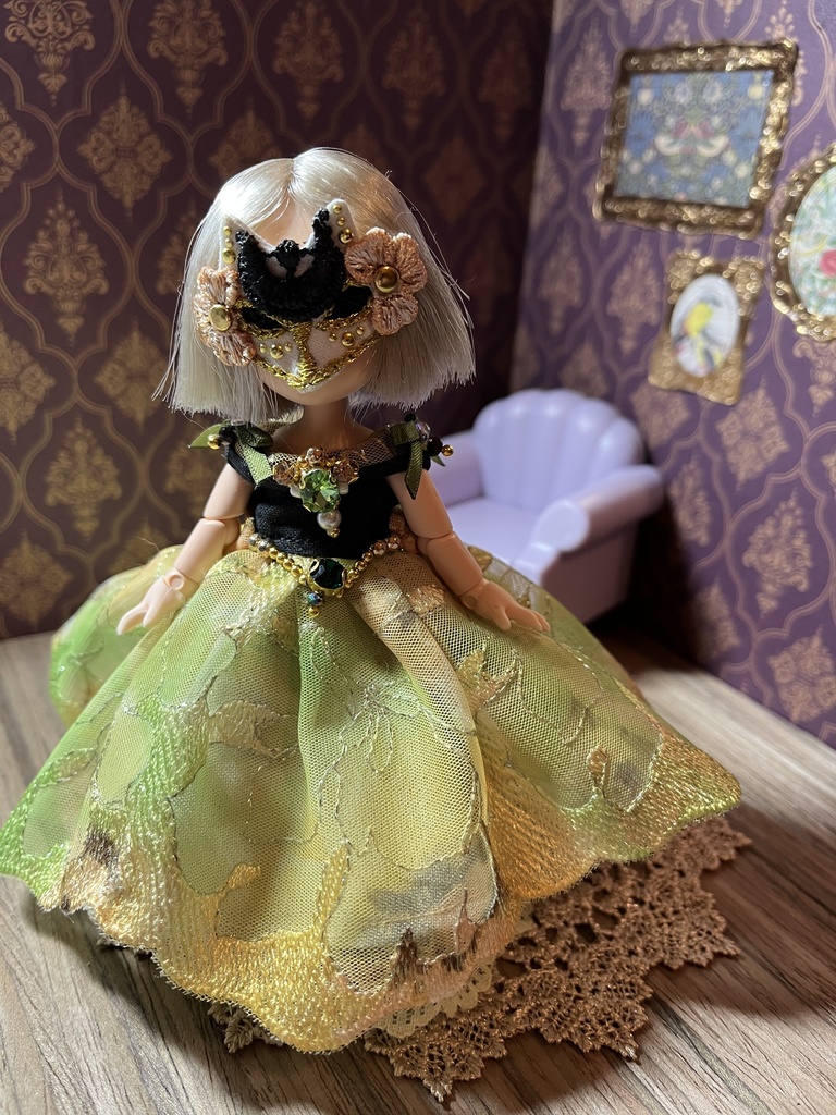 ミモザ姫のドレスセット
