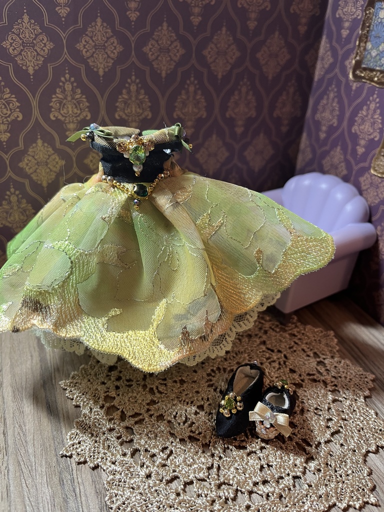 ミモザ姫のドレスセット